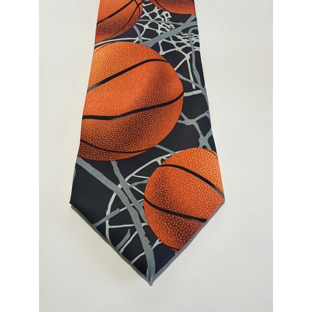 Three Rooker Basketball Zone Necktie Sports Lover Fan Athletic Gift